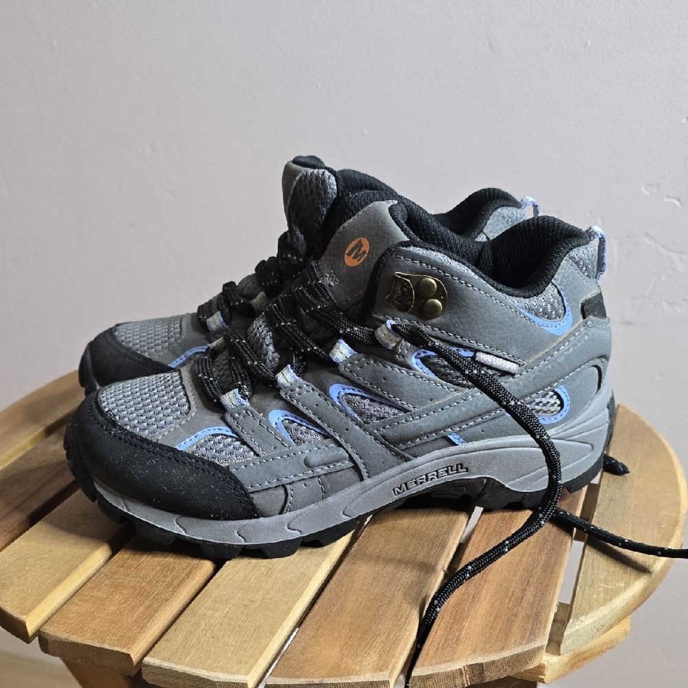 Merrell Kids Gray and Black Boots